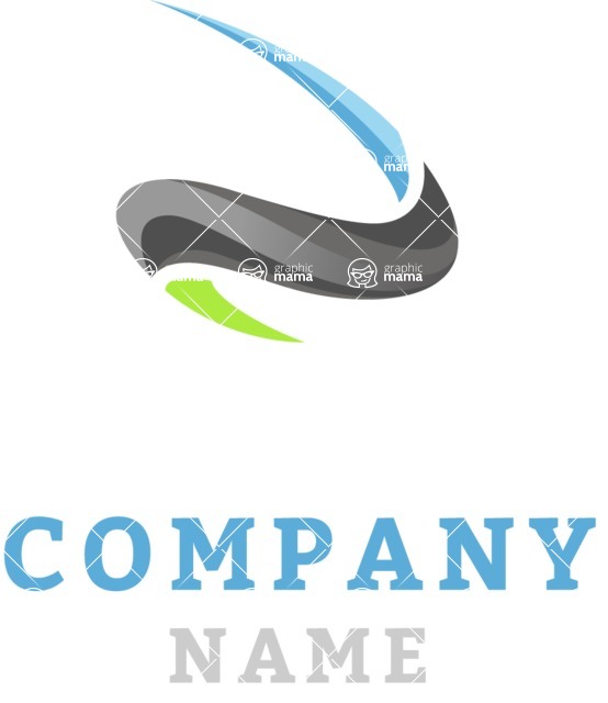 Business Logo Templates - vector graphics in a pack from GraphicMama - Elastic Shape Business Company Logo Design